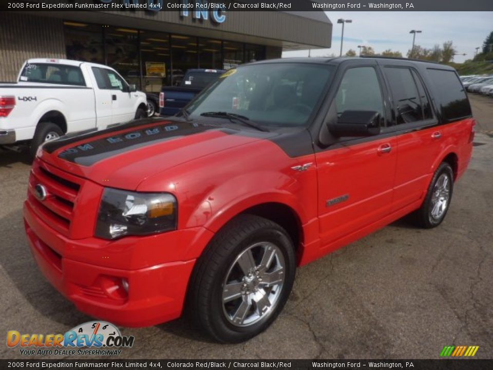 2008 Ford Expedition Funkmaster Flex Limited 4x4 Colorado Red/Black / Charcoal Black/Red Photo #8