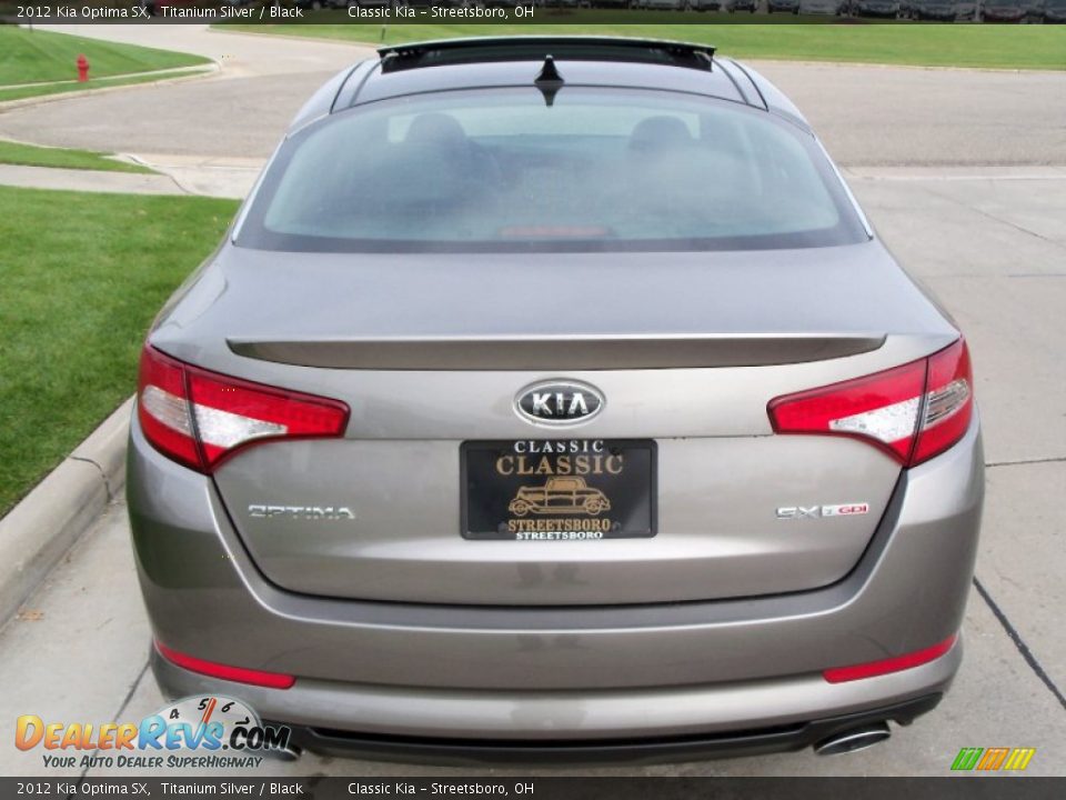 2012 Kia Optima SX Titanium Silver / Black Photo #5