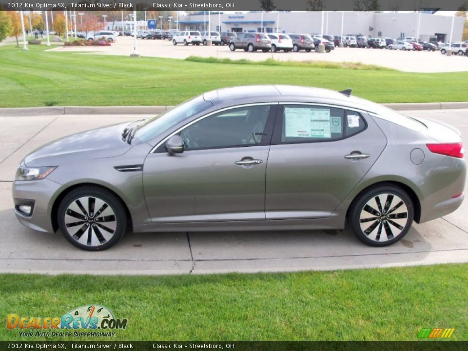 2012 Kia Optima SX Titanium Silver / Black Photo #4