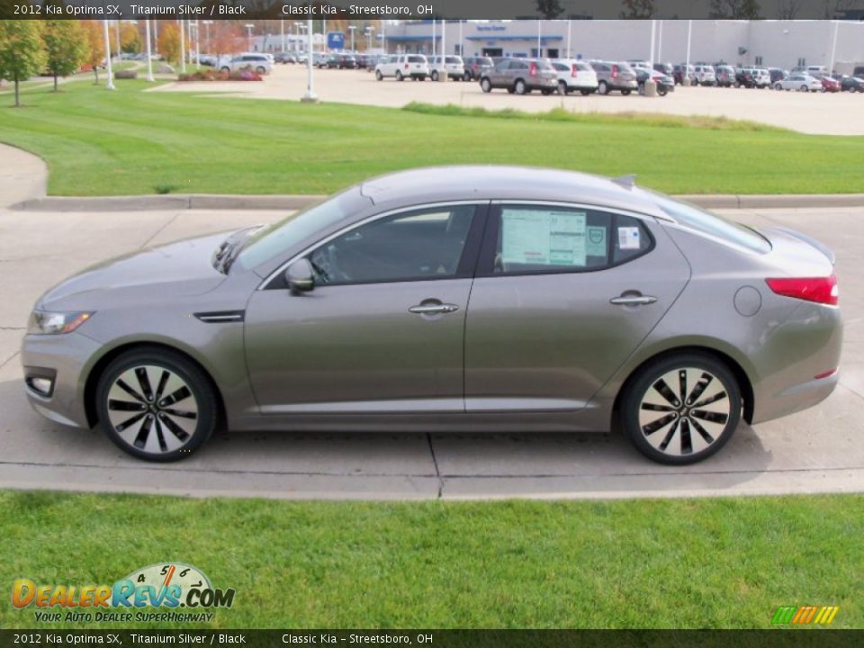 2012 Kia Optima SX Titanium Silver / Black Photo #4