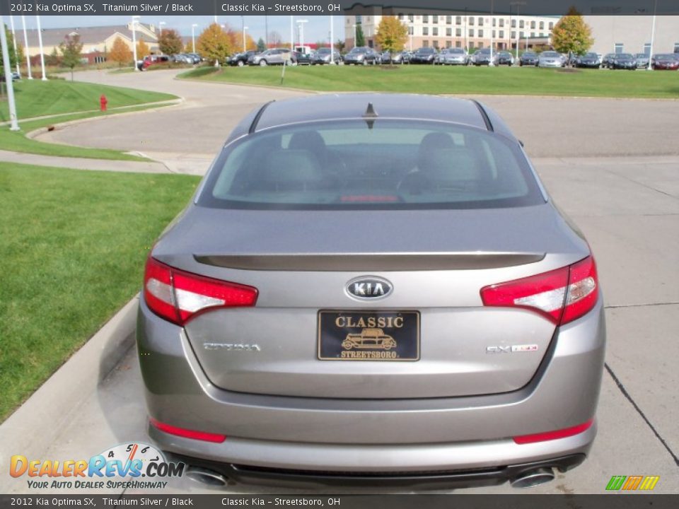 2012 Kia Optima SX Titanium Silver / Black Photo #6