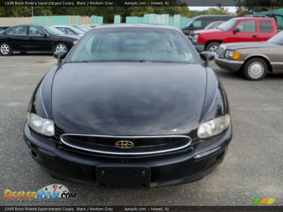 1998 Buick Riviera Supercharged Coupe Black / Medium Gray Photo #1