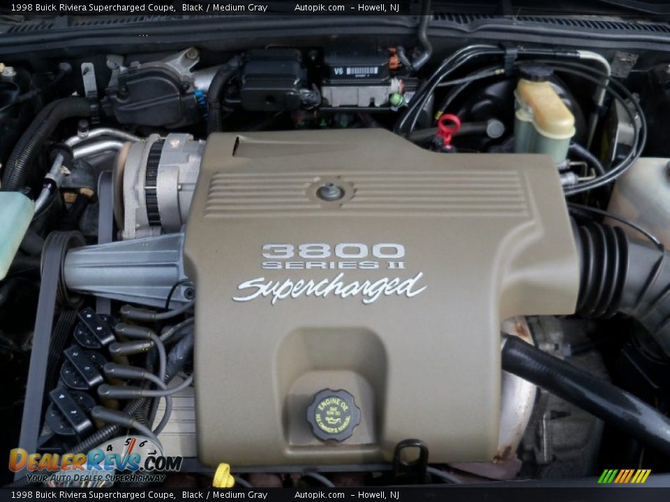 1998 Buick Riviera Supercharged Coupe 3.8 Liter Supercharged OHV 12-Valve 3800 Series II V6 Engine Photo #23