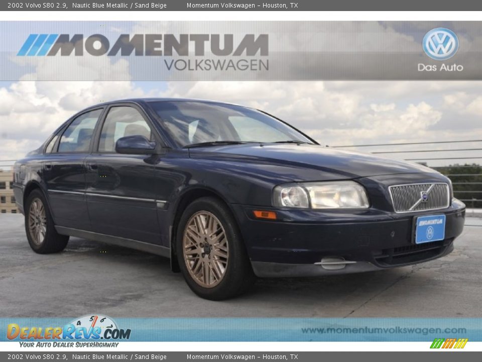 2002 Volvo S80 2.9 Nautic Blue Metallic / Sand Beige Photo #1