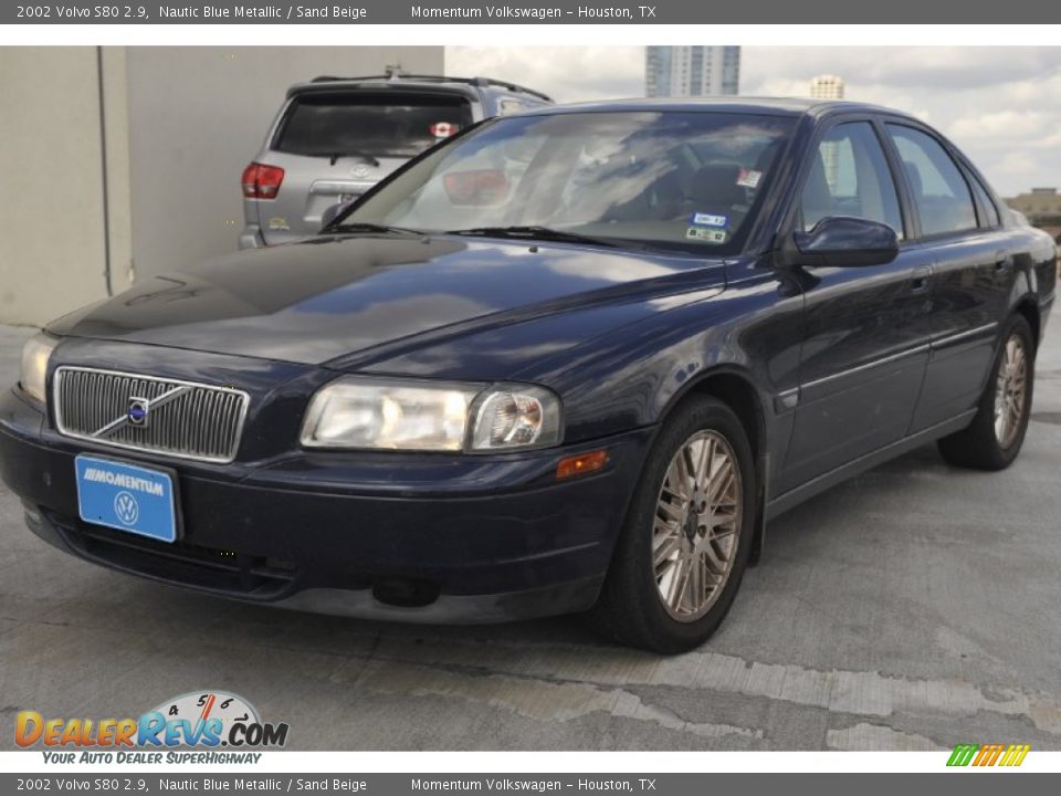 2002 Volvo S80 2.9 Nautic Blue Metallic / Sand Beige Photo #3