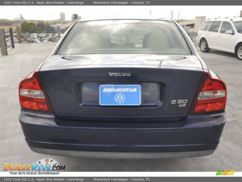 2002 Volvo S80 2.9 Nautic Blue Metallic / Sand Beige Photo #4