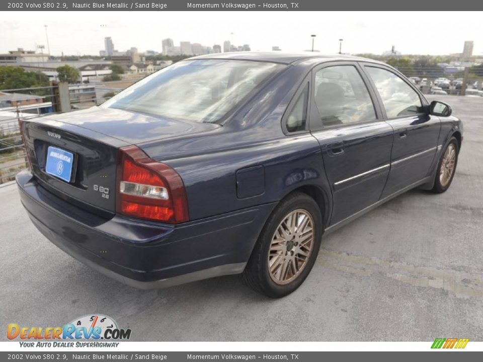 2002 Volvo S80 2.9 Nautic Blue Metallic / Sand Beige Photo #5
