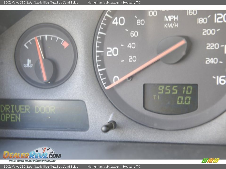 2002 Volvo S80 2.9 Nautic Blue Metallic / Sand Beige Photo #7