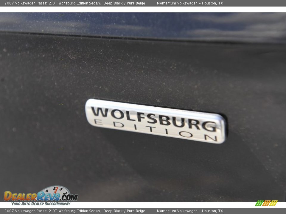 2007 Volkswagen Passat 2.0T Wolfsburg Edition Sedan Deep Black / Pure Beige Photo #4