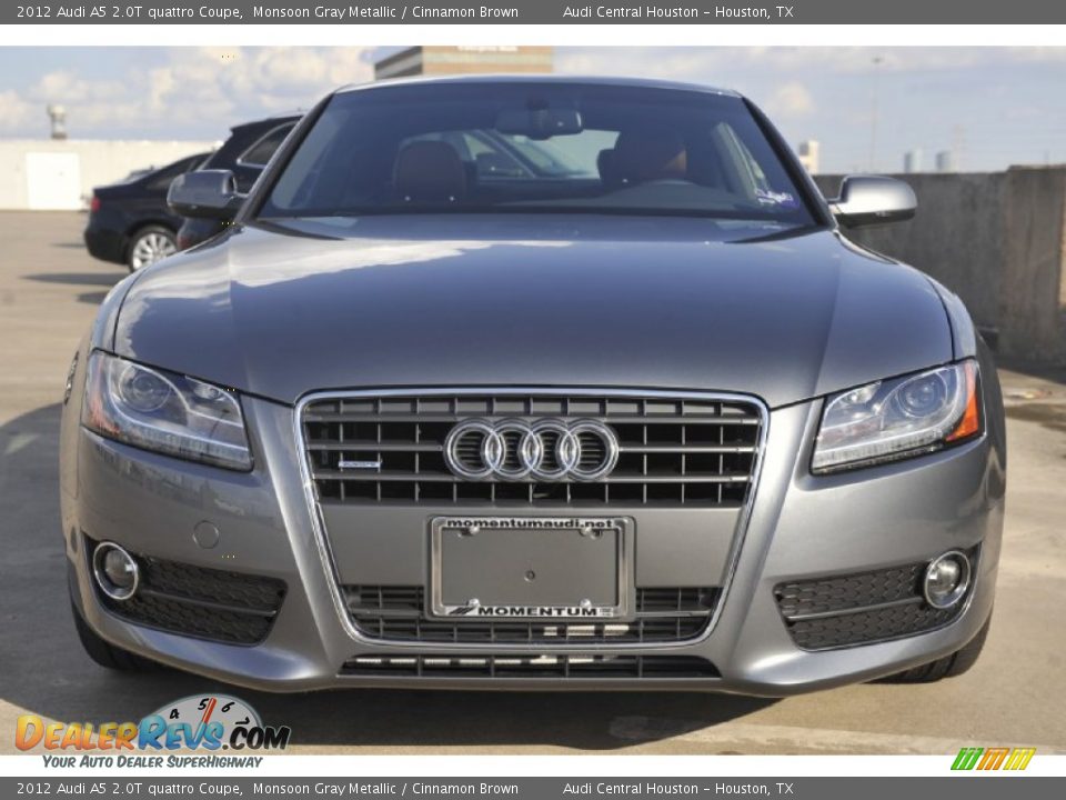 2012 Audi A5 2.0T quattro Coupe Monsoon Gray Metallic / Cinnamon Brown Photo #2