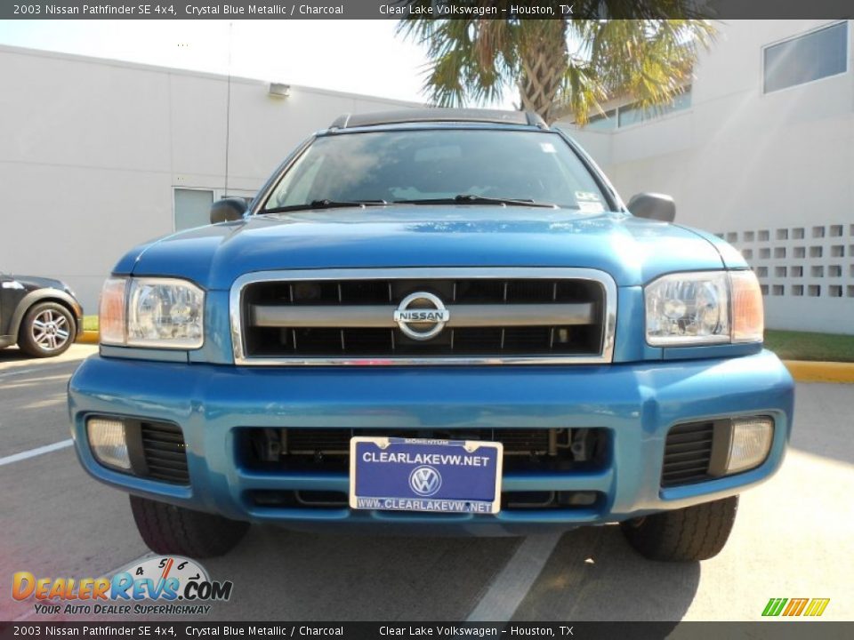 2003 Nissan Pathfinder SE 4x4 Crystal Blue Metallic / Charcoal Photo #2