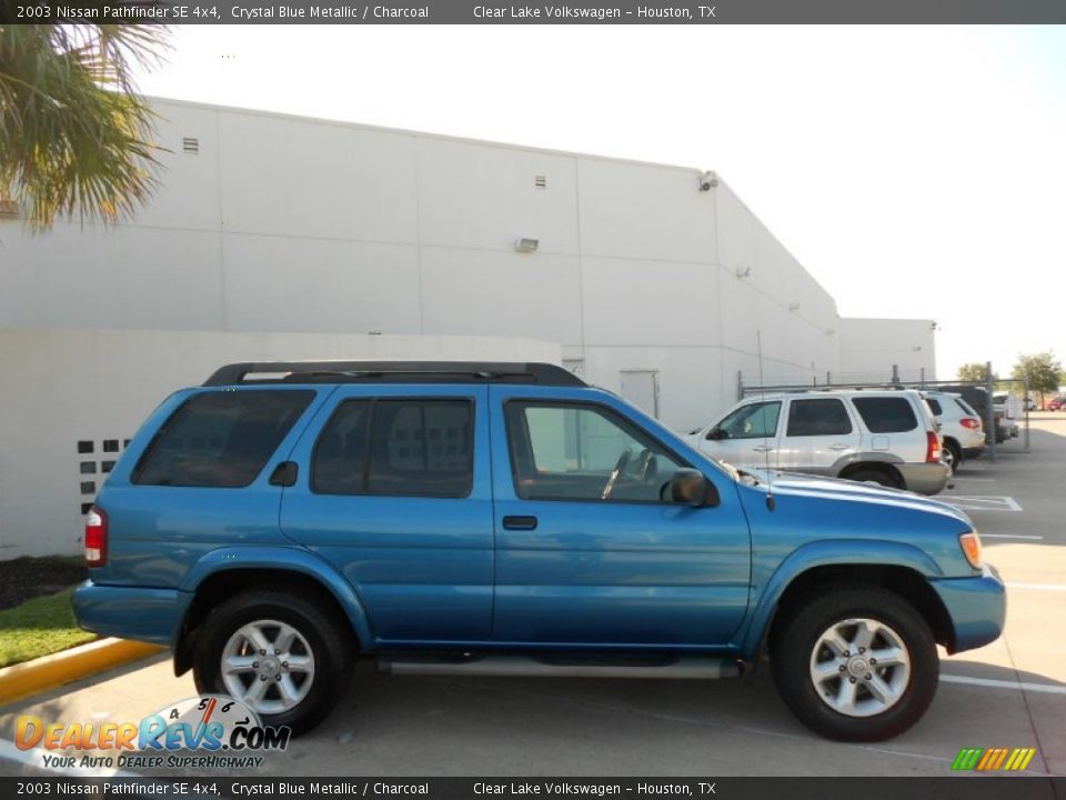 2003 Nissan Pathfinder SE 4x4 Crystal Blue Metallic / Charcoal Photo #8