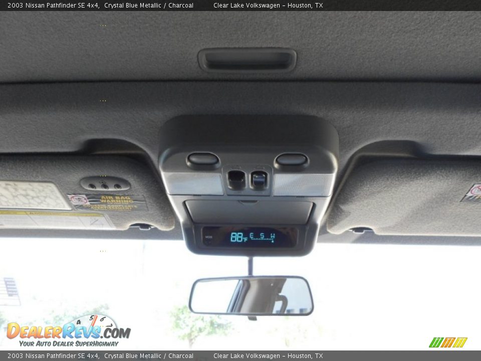 2003 Nissan Pathfinder SE 4x4 Crystal Blue Metallic / Charcoal Photo #23