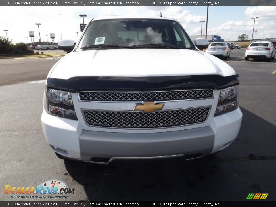 2012 Chevrolet Tahoe Z71 4x4 Summit White / Light Cashmere/Dark Cashmere Photo #2