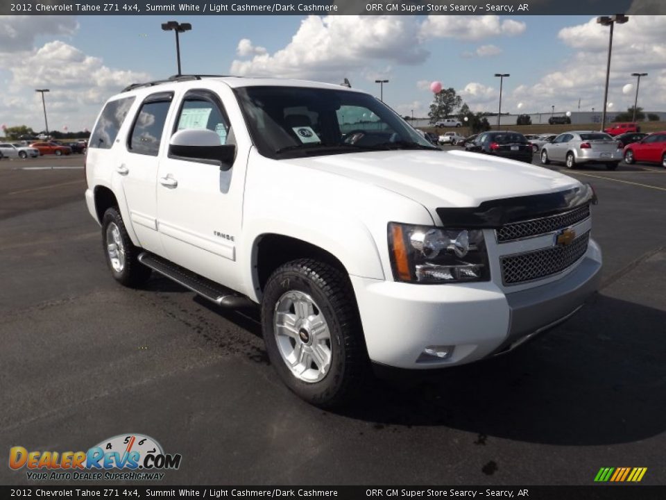 2012 Chevrolet Tahoe Z71 4x4 Summit White / Light Cashmere/Dark Cashmere Photo #3