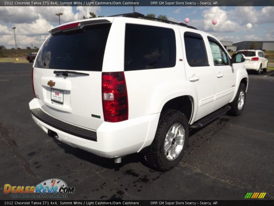2012 Chevrolet Tahoe Z71 4x4 Summit White / Light Cashmere/Dark Cashmere Photo #5