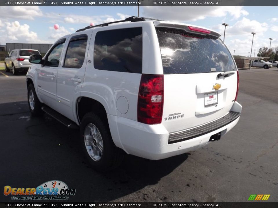 2012 Chevrolet Tahoe Z71 4x4 Summit White / Light Cashmere/Dark Cashmere Photo #7