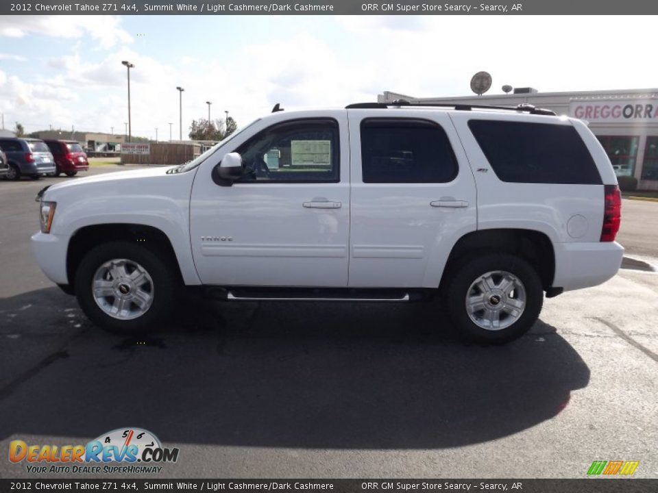 2012 Chevrolet Tahoe Z71 4x4 Summit White / Light Cashmere/Dark Cashmere Photo #8