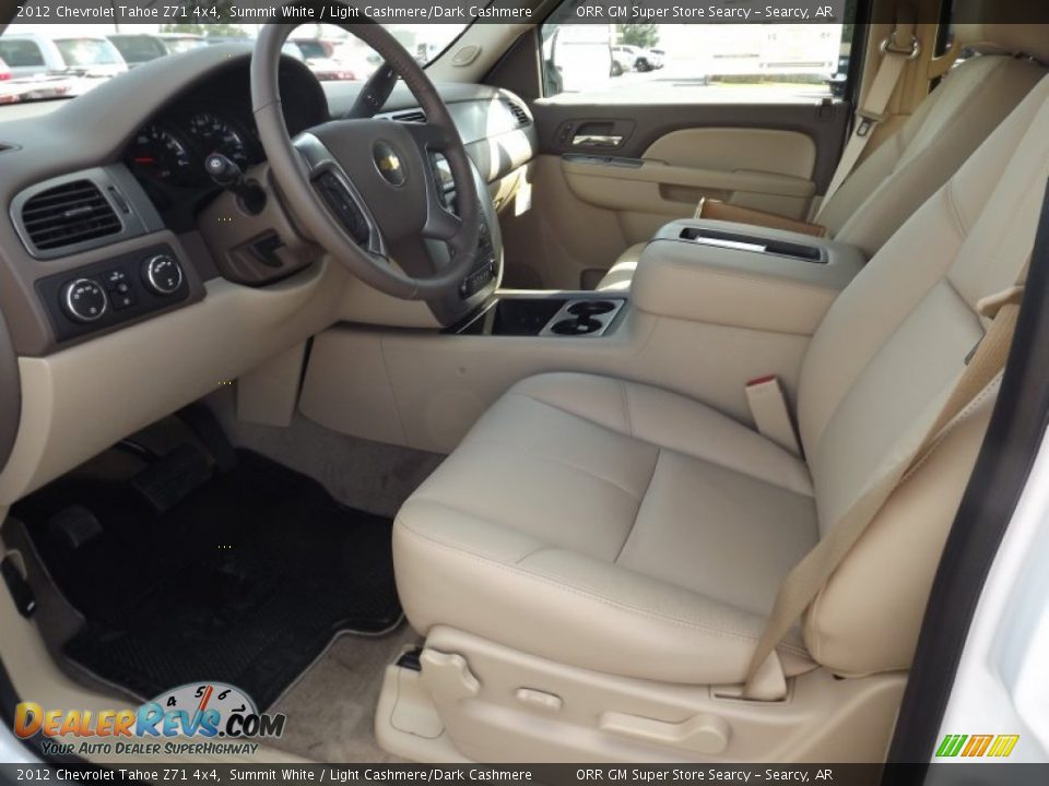 Light Cashmere/Dark Cashmere Interior - 2012 Chevrolet Tahoe Z71 4x4 Photo #11