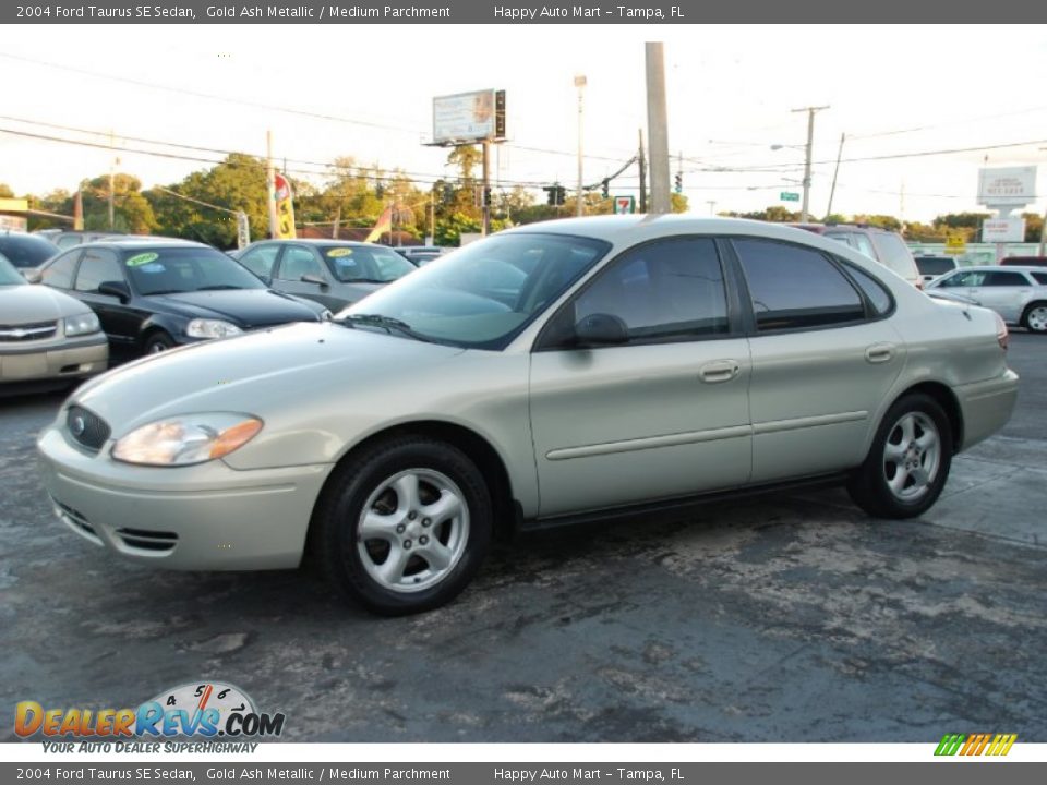 2004 Ford Taurus SE Sedan Gold Ash Metallic / Medium Parchment Photo #12