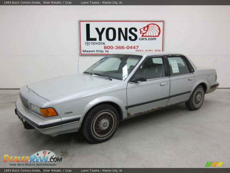 1989 Buick Century Sedan Silver Metallic / Gray Photo #1