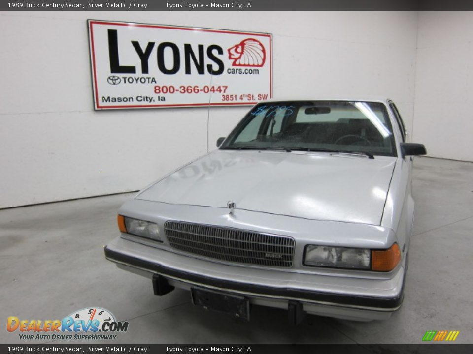 1989 Buick Century Sedan Silver Metallic / Gray Photo #2