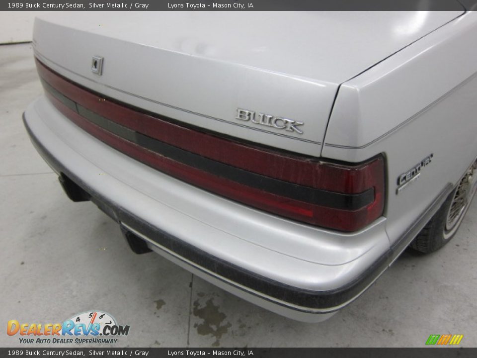 1989 Buick Century Sedan Silver Metallic / Gray Photo #7