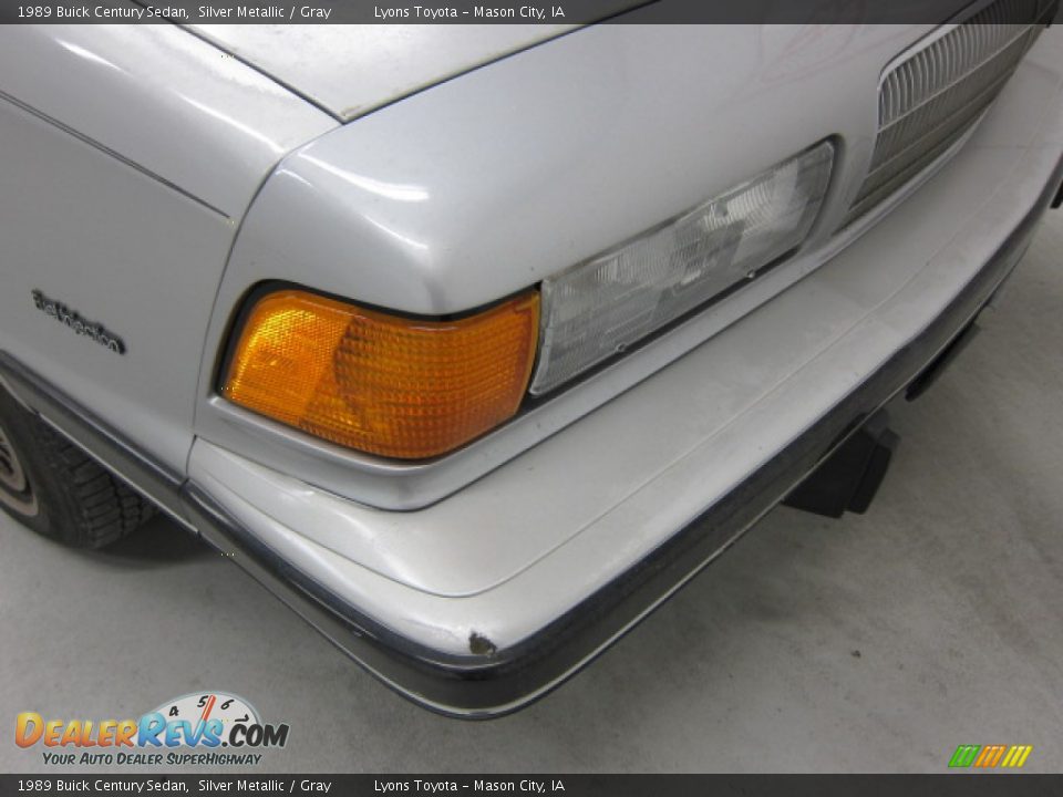 1989 Buick Century Sedan Silver Metallic / Gray Photo #10