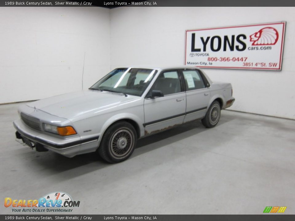 1989 Buick Century Sedan Silver Metallic / Gray Photo #19