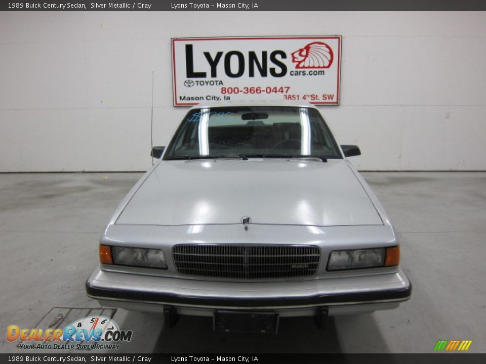 1989 Buick Century Sedan Silver Metallic / Gray Photo #20