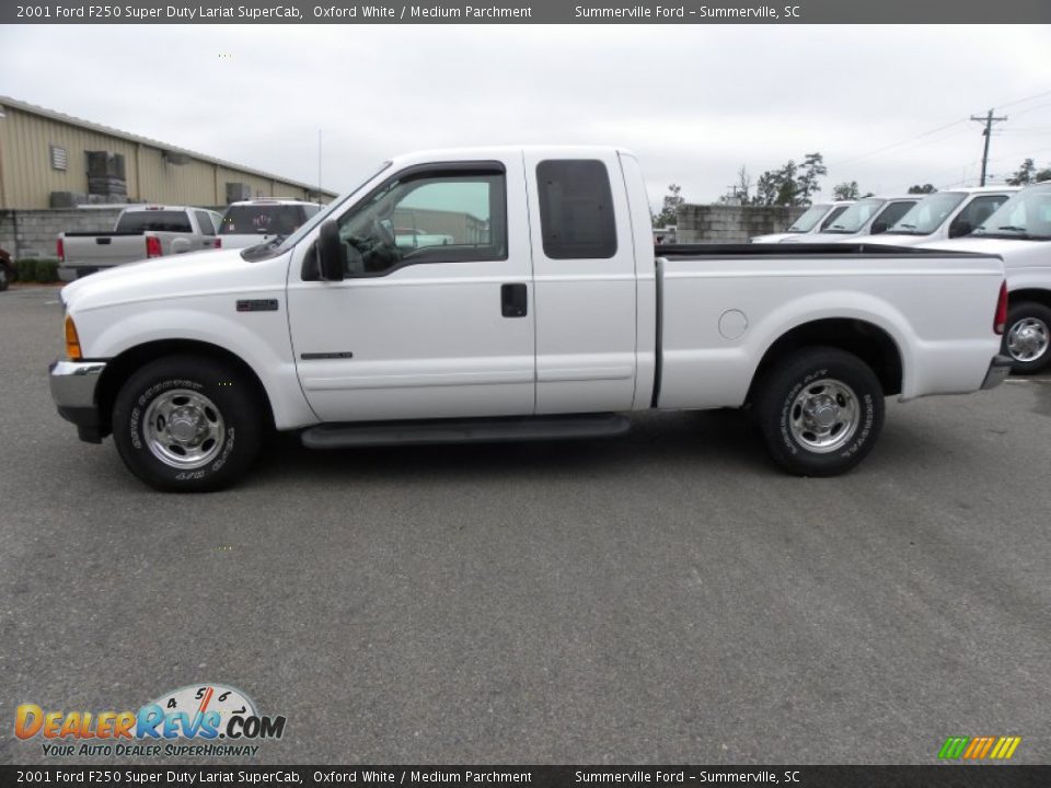 Oxford White 2001 Ford F250 Super Duty Lariat SuperCab Photo #2
