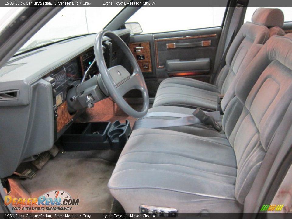 Gray Interior - 1989 Buick Century Sedan Photo #28