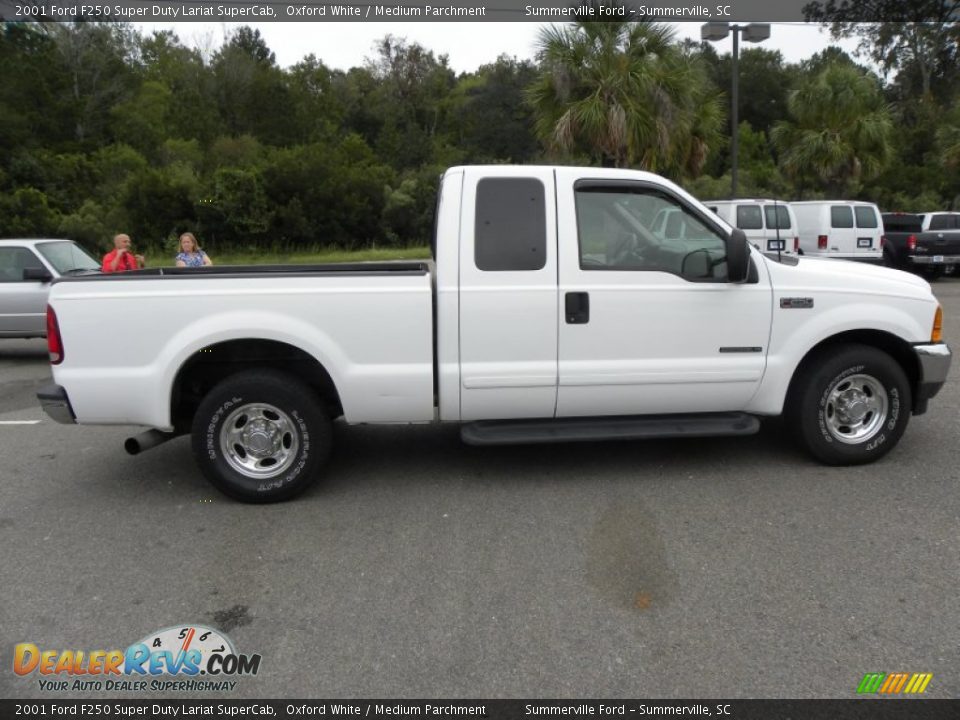 Oxford White 2001 Ford F250 Super Duty Lariat SuperCab Photo #12