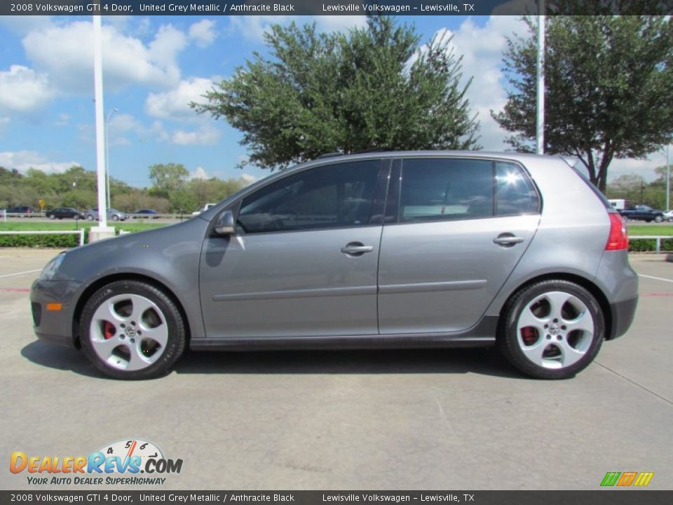 United Grey Metallic 2008 Volkswagen Gti 4 Door Photo 2