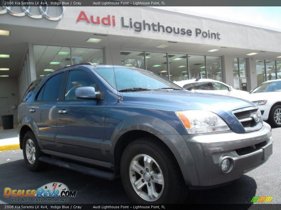 2006 Kia Sorento LX 4x4 Indigo Blue / Gray Photo #1