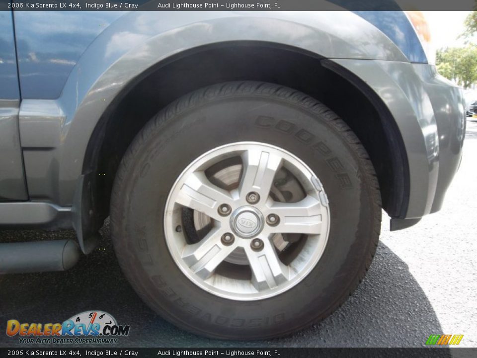2006 Kia Sorento LX 4x4 Indigo Blue / Gray Photo #3