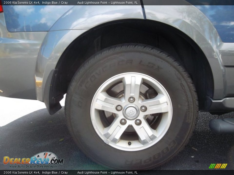 2006 Kia Sorento LX 4x4 Indigo Blue / Gray Photo #4