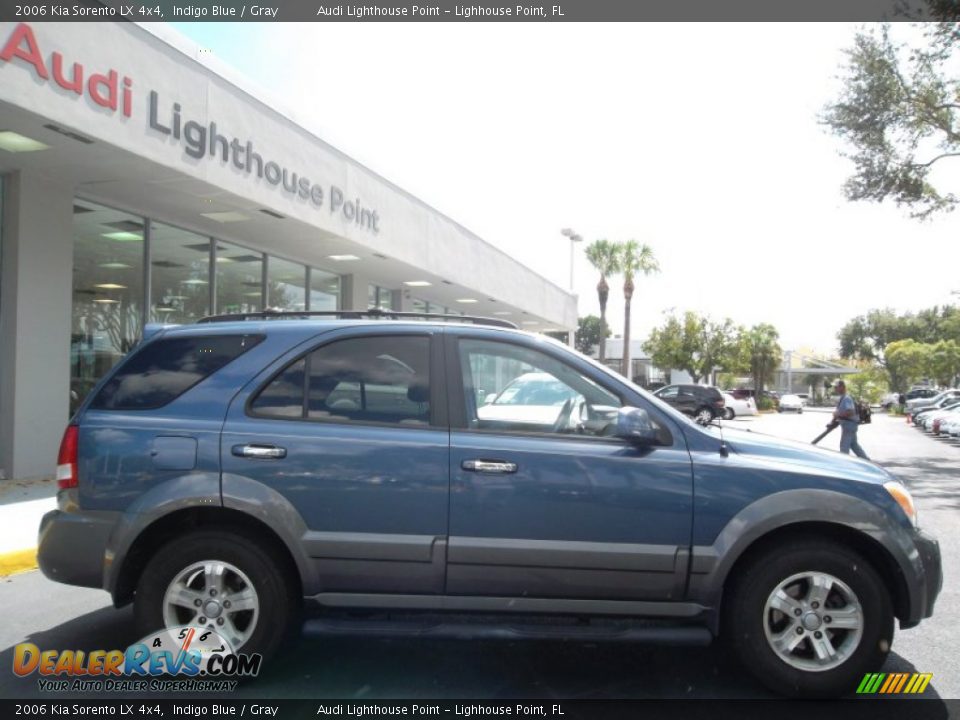 2006 Kia Sorento LX 4x4 Indigo Blue / Gray Photo #5
