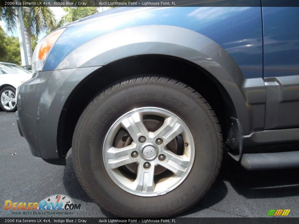 2006 Kia Sorento LX 4x4 Indigo Blue / Gray Photo #10