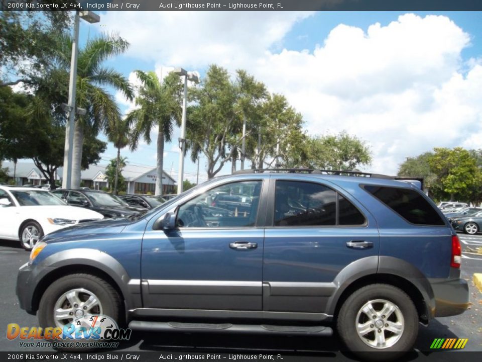2006 Kia Sorento LX 4x4 Indigo Blue / Gray Photo #11