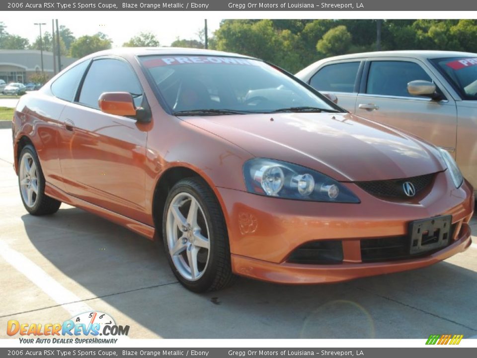 Blaze Orange Metallic 2006 Acura RSX Type S Sports Coupe Photo #3