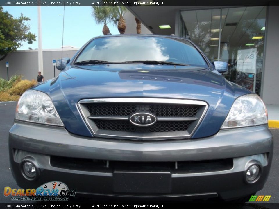2006 Kia Sorento LX 4x4 Indigo Blue / Gray Photo #14