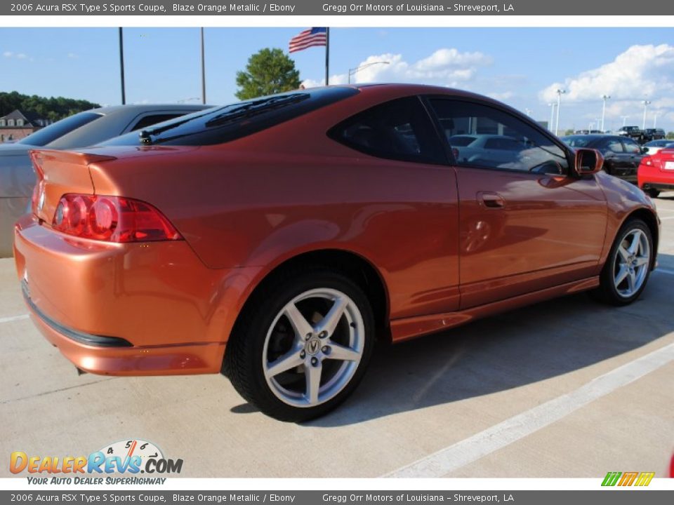 Blaze Orange Metallic 2006 Acura RSX Type S Sports Coupe Photo #4