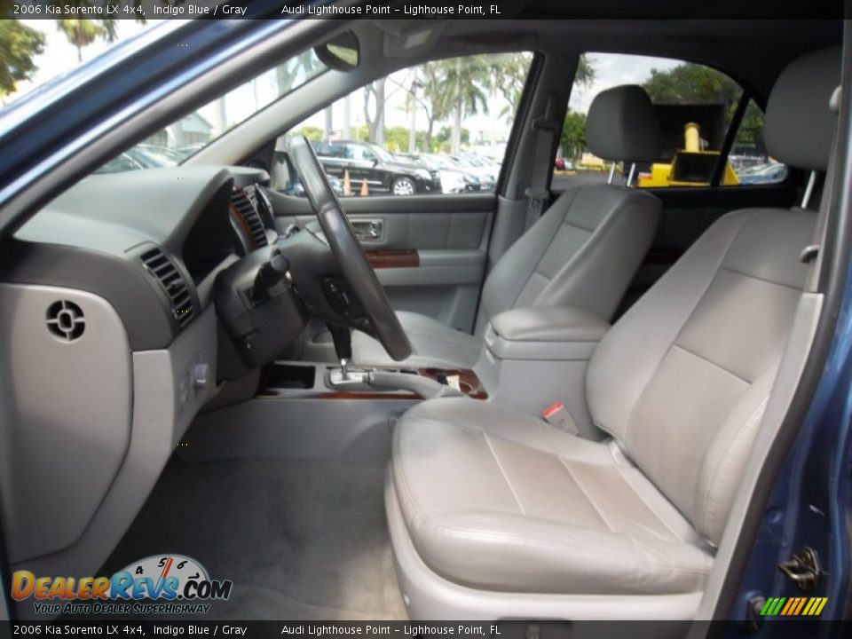 2006 Kia Sorento LX 4x4 Indigo Blue / Gray Photo #16