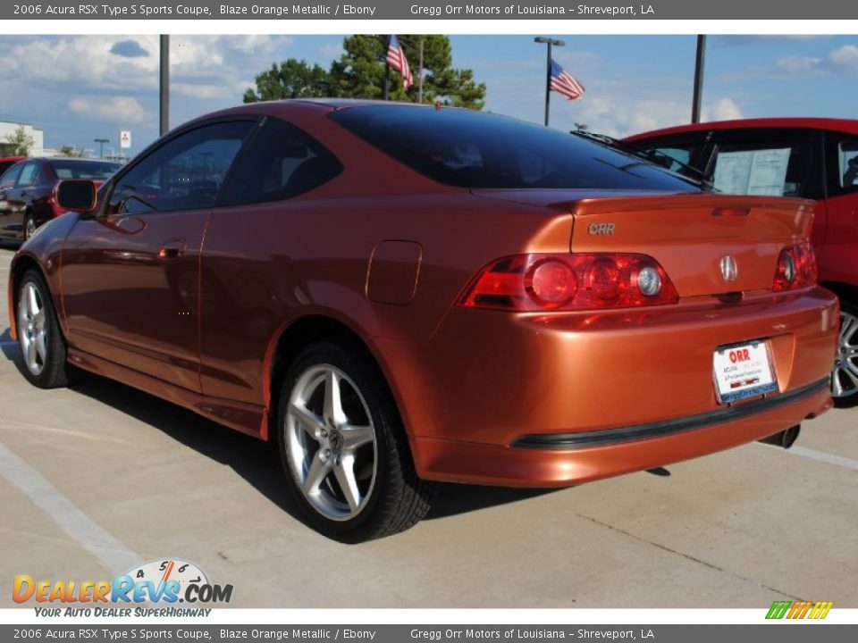 Blaze Orange Metallic 2006 Acura RSX Type S Sports Coupe Photo #7