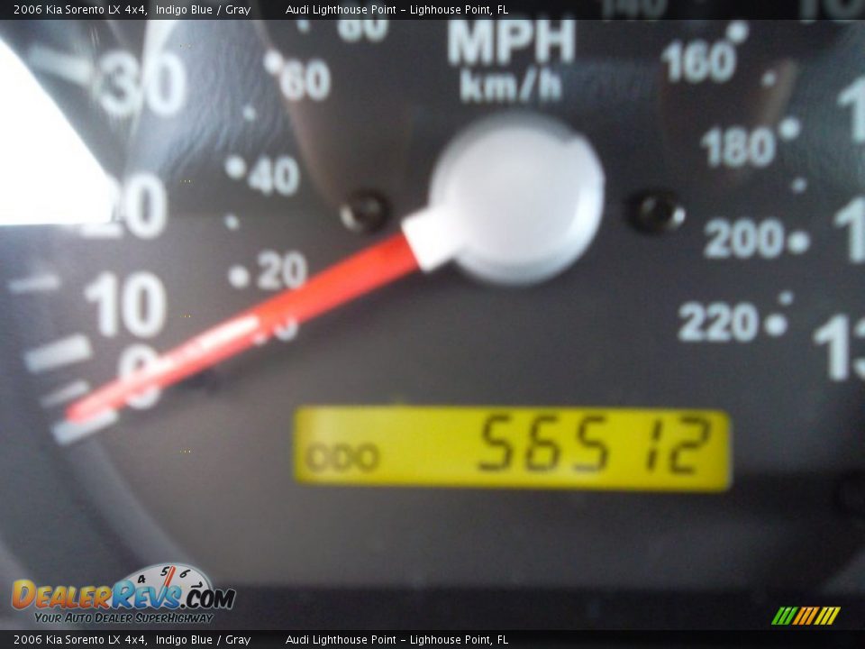 2006 Kia Sorento LX 4x4 Indigo Blue / Gray Photo #33