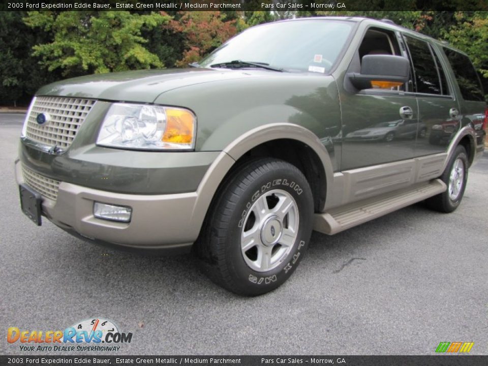 2003 Ford Expedition Eddie Bauer Estate Green Metallic / Medium Parchment Photo #1