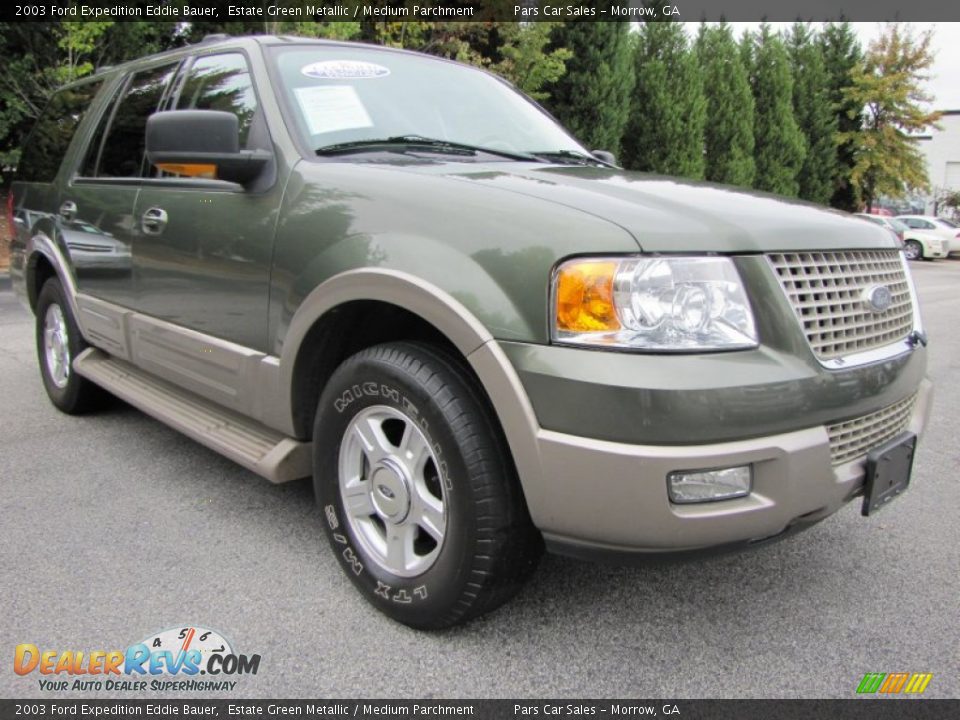 2003 Ford Expedition Eddie Bauer Estate Green Metallic / Medium Parchment Photo #4