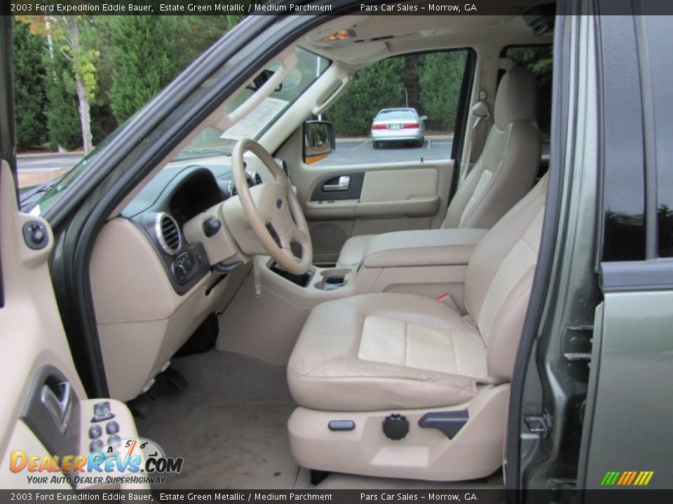 2003 Ford Expedition Eddie Bauer Estate Green Metallic / Medium Parchment Photo #6