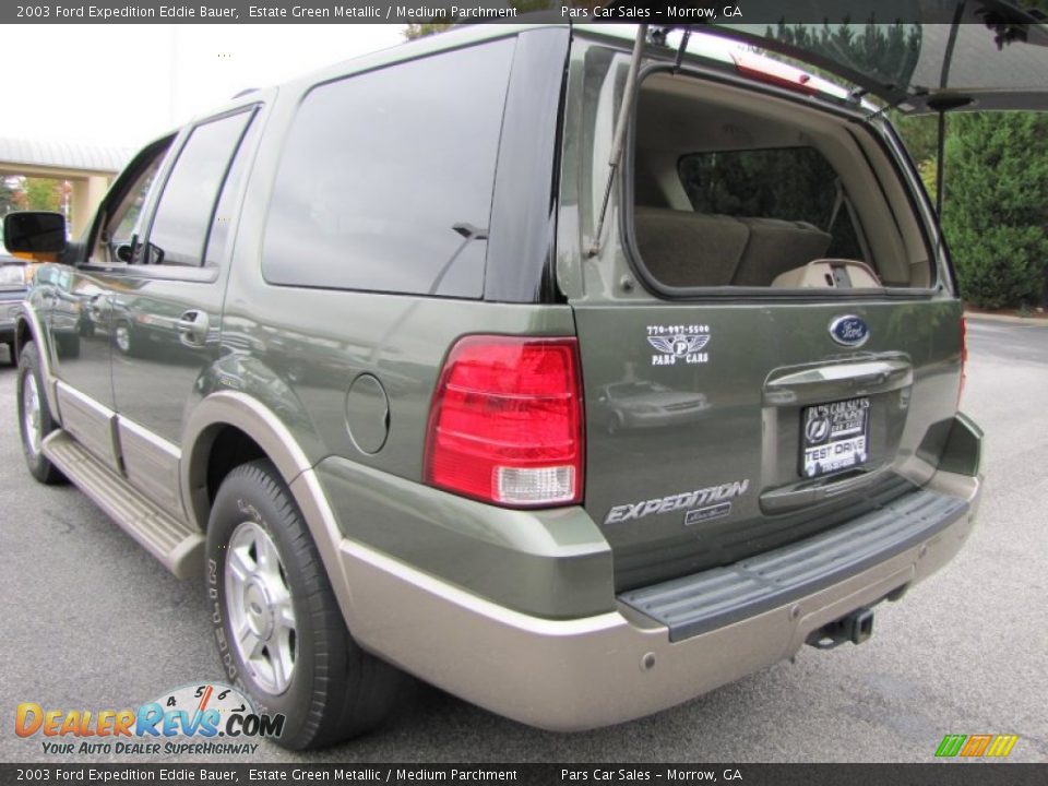 2003 Ford Expedition Eddie Bauer Estate Green Metallic / Medium Parchment Photo #10